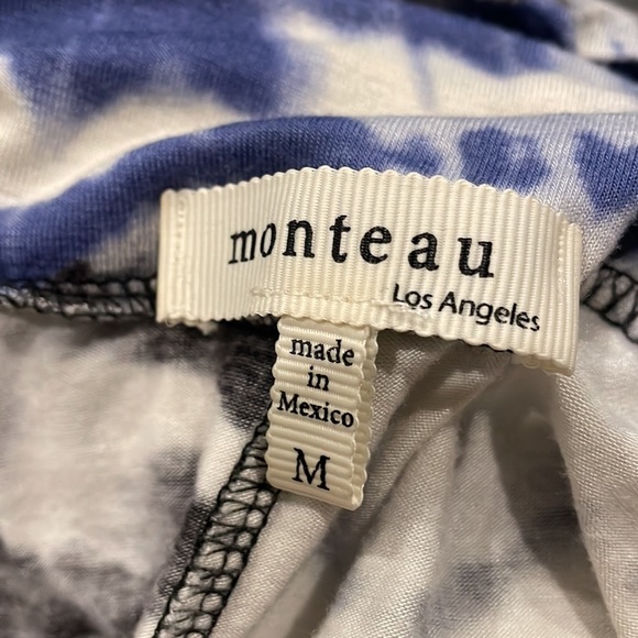 Navy Blue Maxi Skirt Stretchy Navy White Medium - Picture 3 of 3